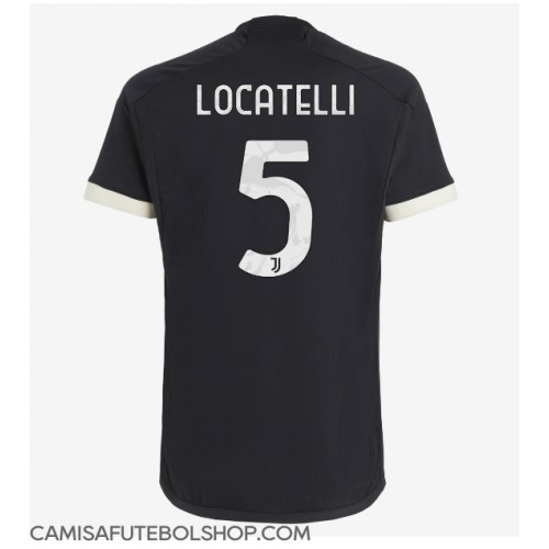 Camisa de time de futebol Juventus Manuel Locatelli #5 Replicas 3º Equipamento 2023-24 Manga Curta